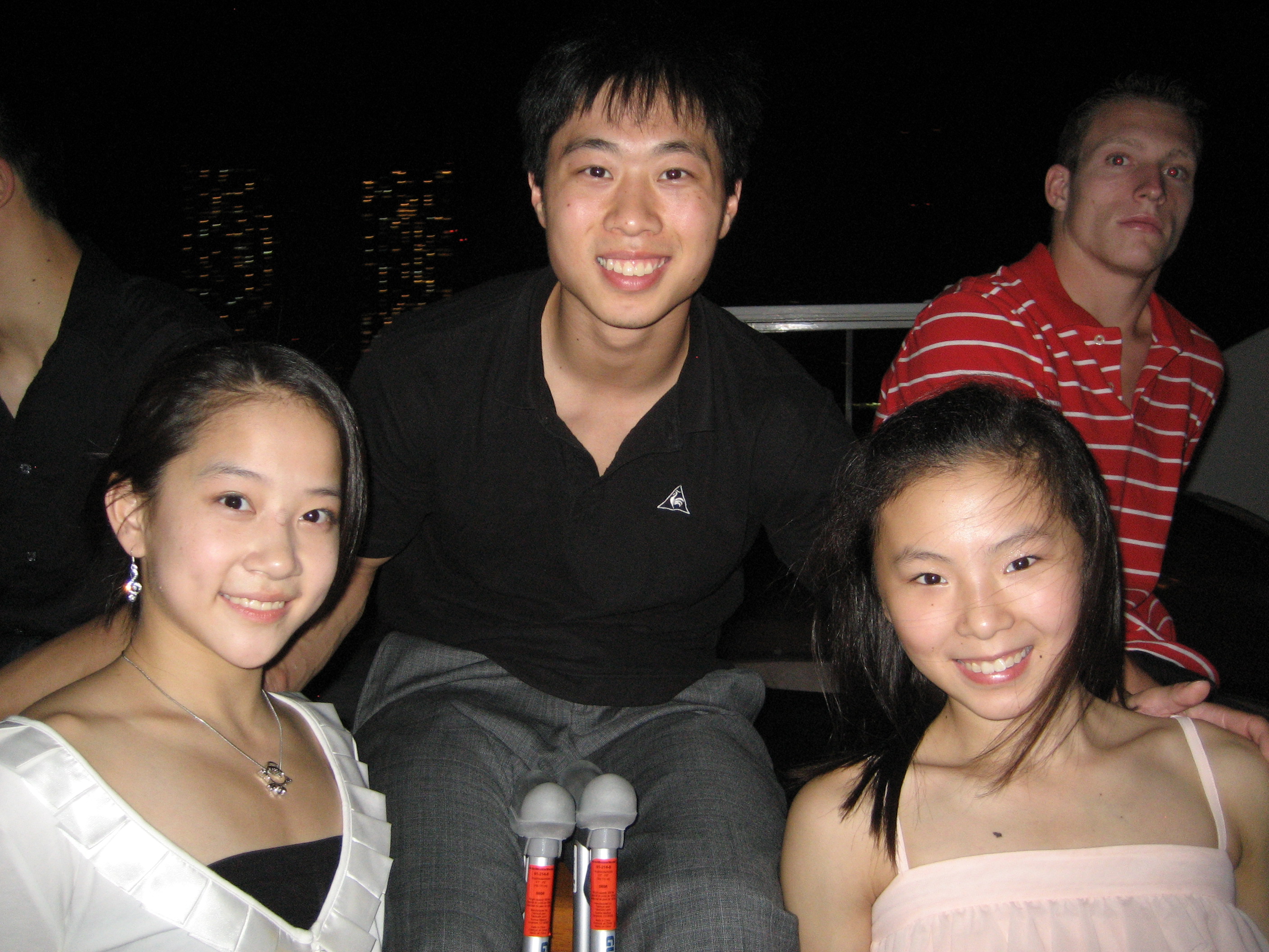 R - Zhang Jing, C - Me, R - He Kexin (Olympic Gold medalist)